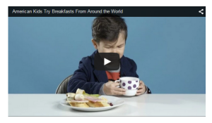American Kids Eat Breakfast from Around The World – What Does It Have to Do With Online Marketing?