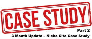 3 Month Update – Niche Site Case Study Part 2