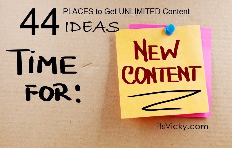 44 Places to Get Unlimited Site Content Ideas – Never Deal with Writers Block Again