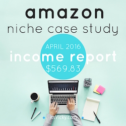 amazon niche case study income report april