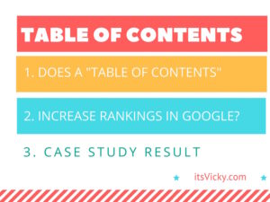 Does a “Table of Contents” Increase Rankings in Google?