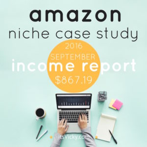 Amazon Niche Site Case Study, Income Report September