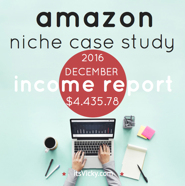 Case Study – Amazon Associate Income Report December 2016
