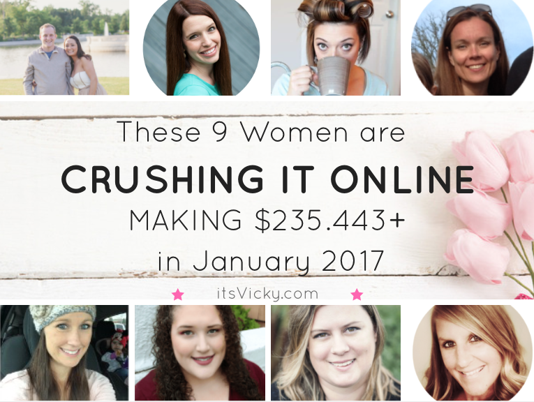 These 9 Women are Crushing It Online Making a Total of $235.443 in January 2017