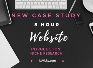 Introducing a New Case Study: The 5 Hour Website – Niche Research